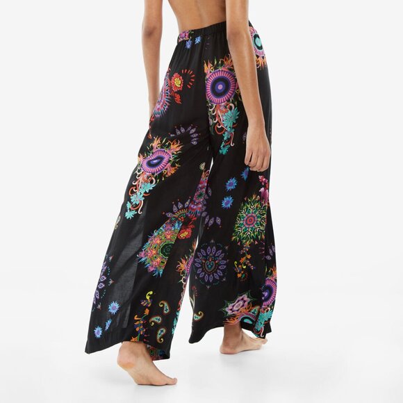 Desigual Palazzo Kasidy Psychedelic Split Leg Trouser - Picture 6 of 16